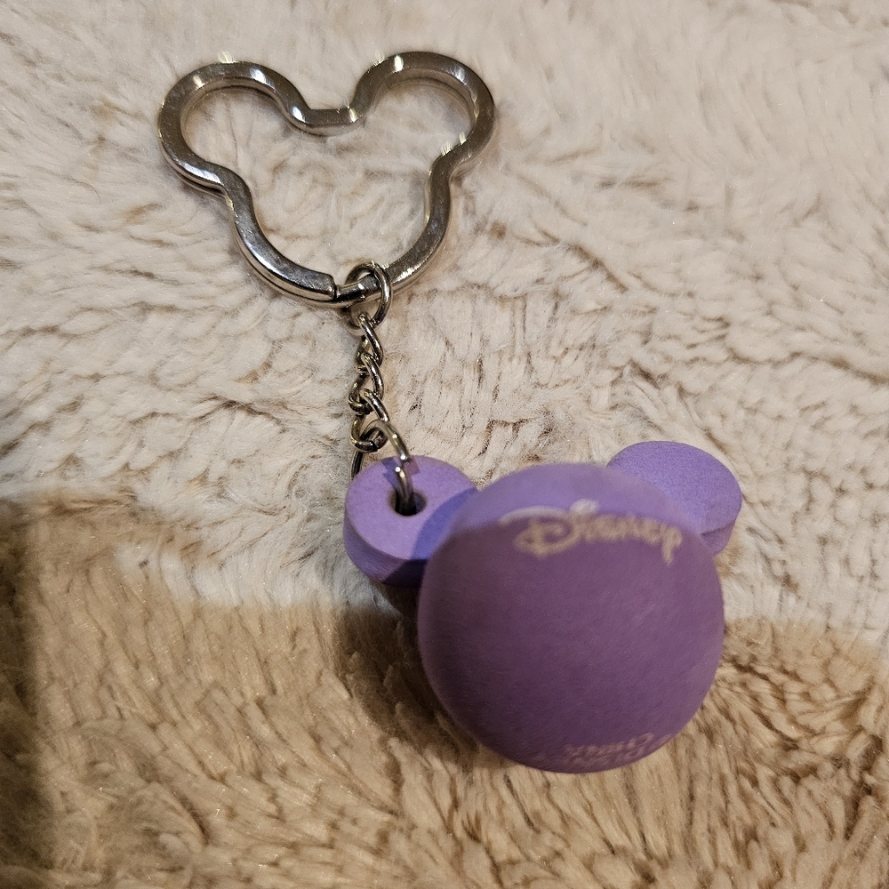 Disney Purple Mickey Mouse Keychain